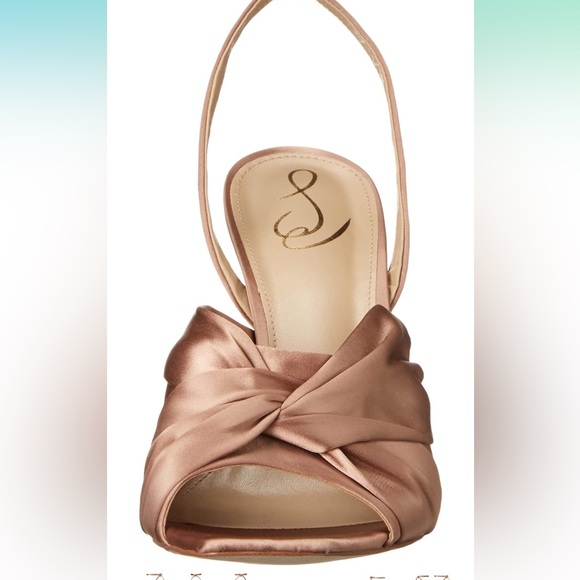 SAM EDELMAN Lavendar Metallic Stiletto Heel Sandals
(Soft Praline) - Picture 5 of 10